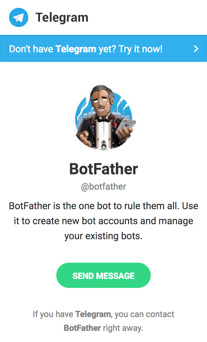 BotFather hinzufügen